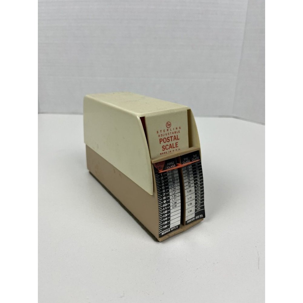 Vintage 1968 Sterling Postal Scale Adjustable Made in USA